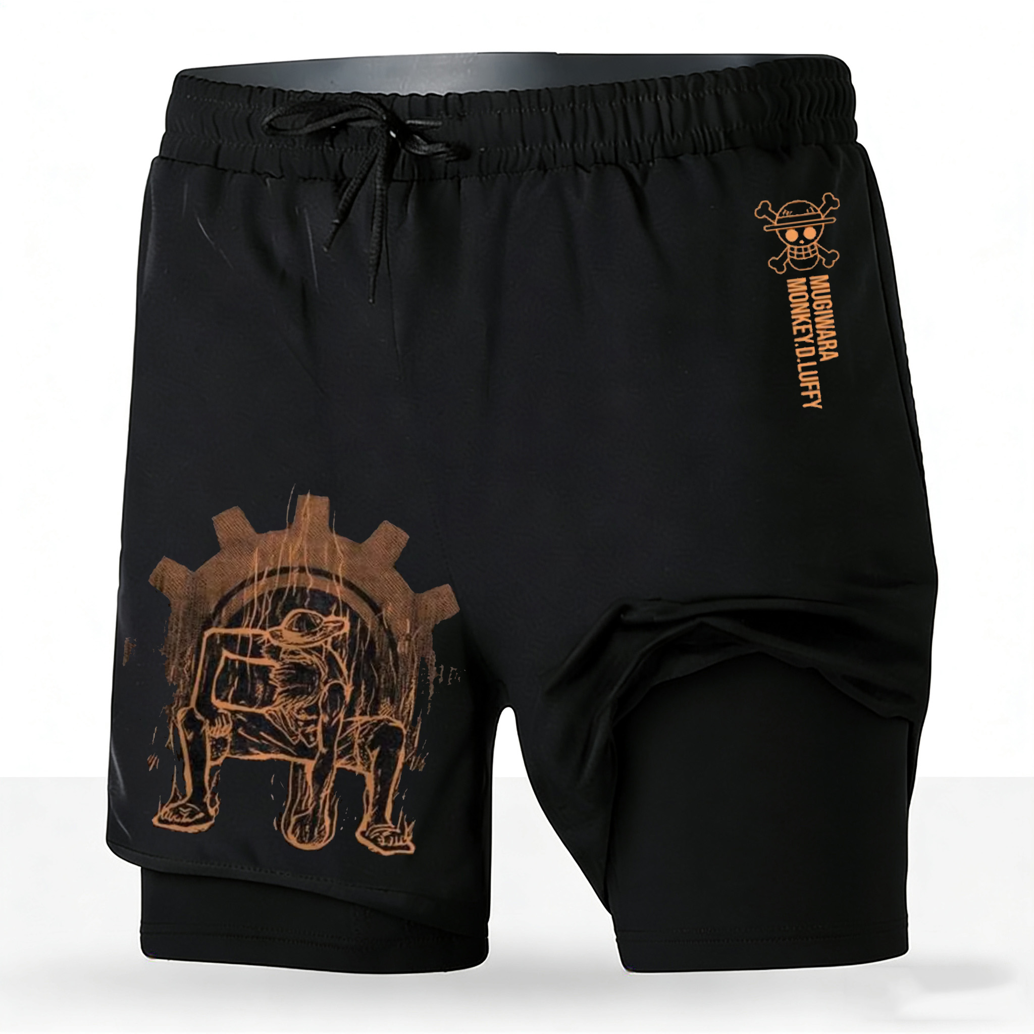 Running Gear In Japan - Men's One Piece Anime 2-in-1 Running
