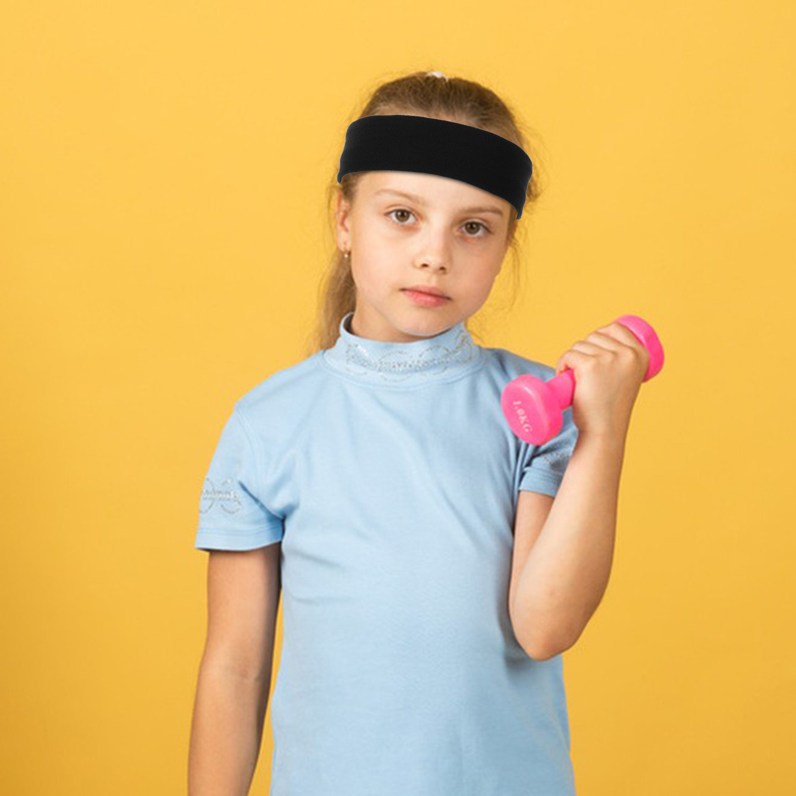 Running Gear Girls - 4Pcs Sports Sweatbands Youth Adjustable Headbands