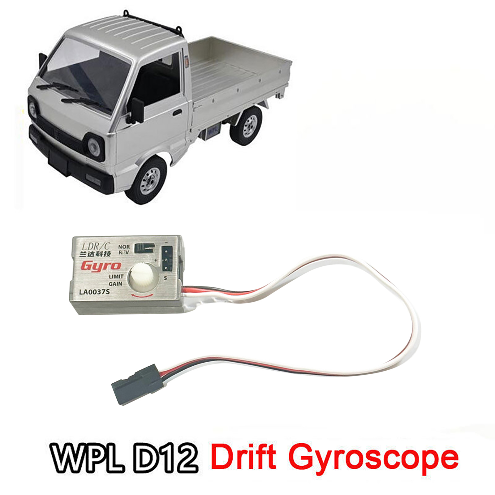 Running Gear Car - For WPL D12 Digital Gyroscope Steering