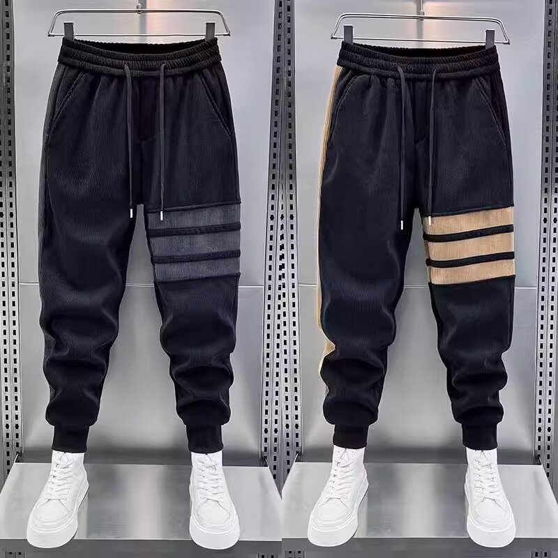 Running Gear Winter - Trendy Men Black Joggers Autumn Sweatpants