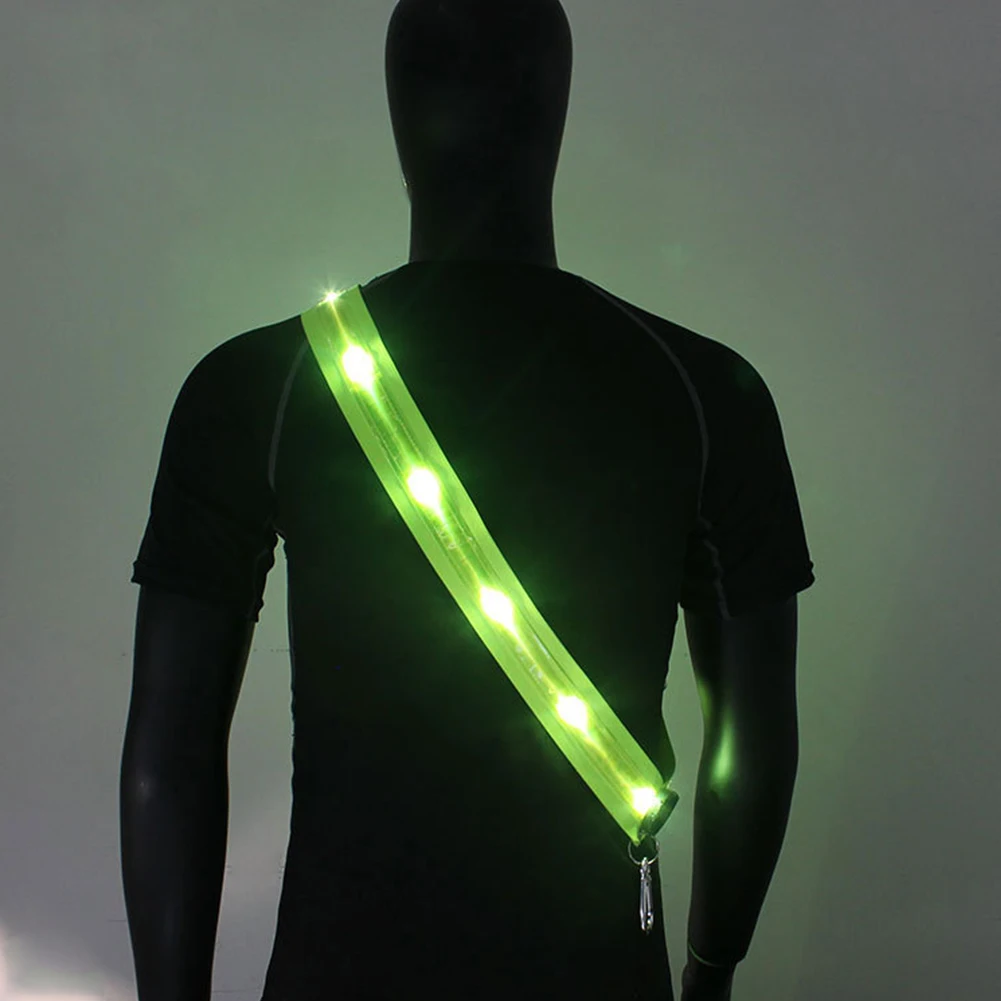 Running Gear Reflective - Reflective Straps Rechargeable Cycling LED Shoulder