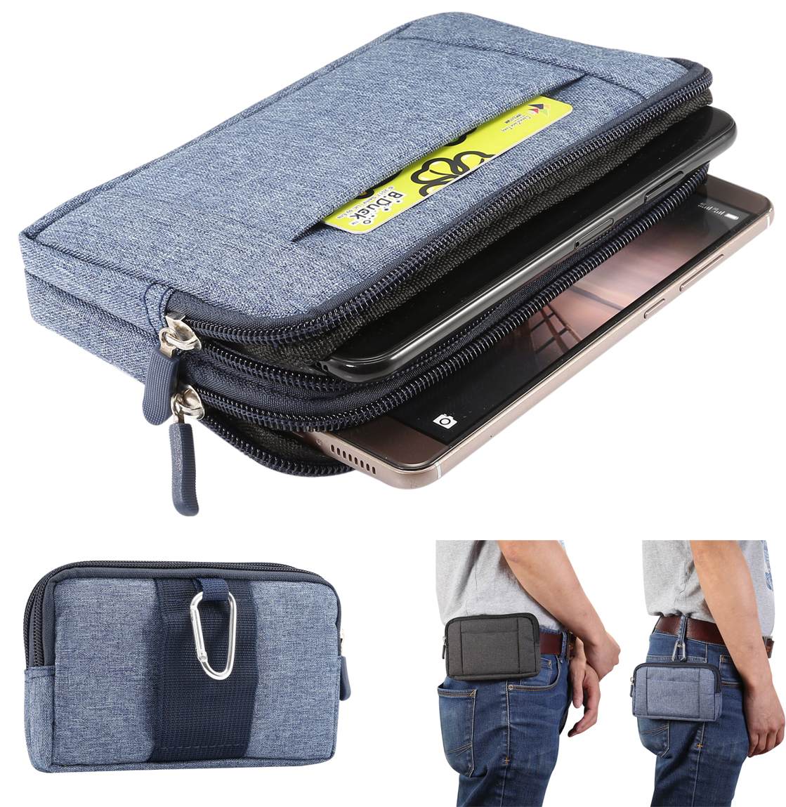 Running Gear Bag For Men - Casual Phone Case Cover Belt Clip