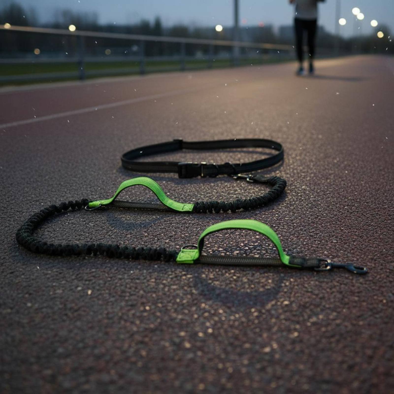 Running Gear Reflective - Double Bungee Leash Elastic Running Leash