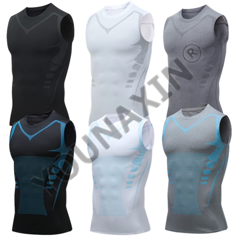 Running Gear Winter - 3 Pieces Men's Sleeveless T-Shirts Base