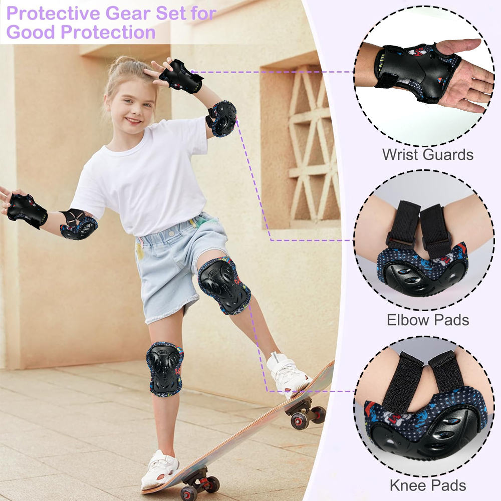 6PCS [Kids Protective Gear Set - مراجعة Running Gear Girls وسعره