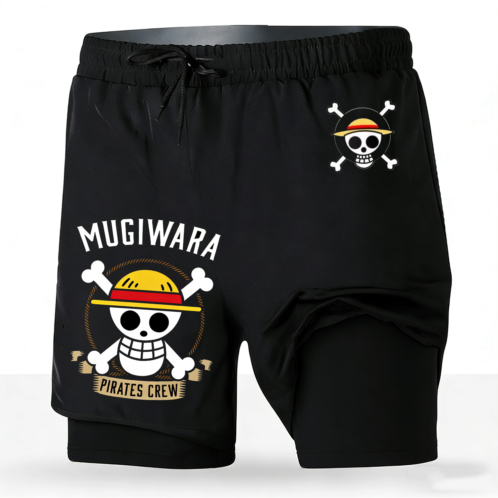 Men's One Piece Anime 2-in-1 R - مراجعة Running Gear In Japan وسعره