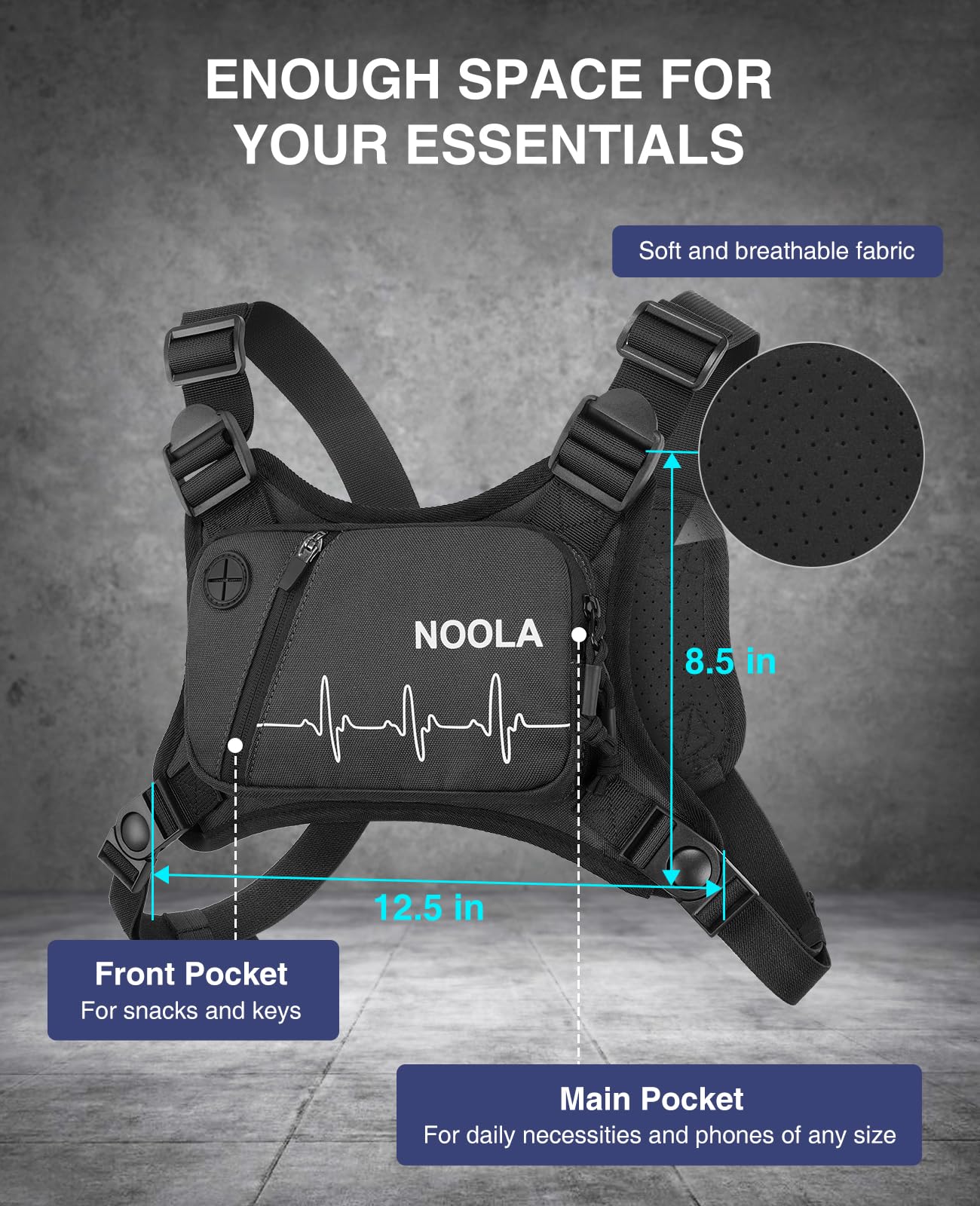 Chest Pack Running Vest Reflec - مراجعة Running Gear Bag For Men وسعره