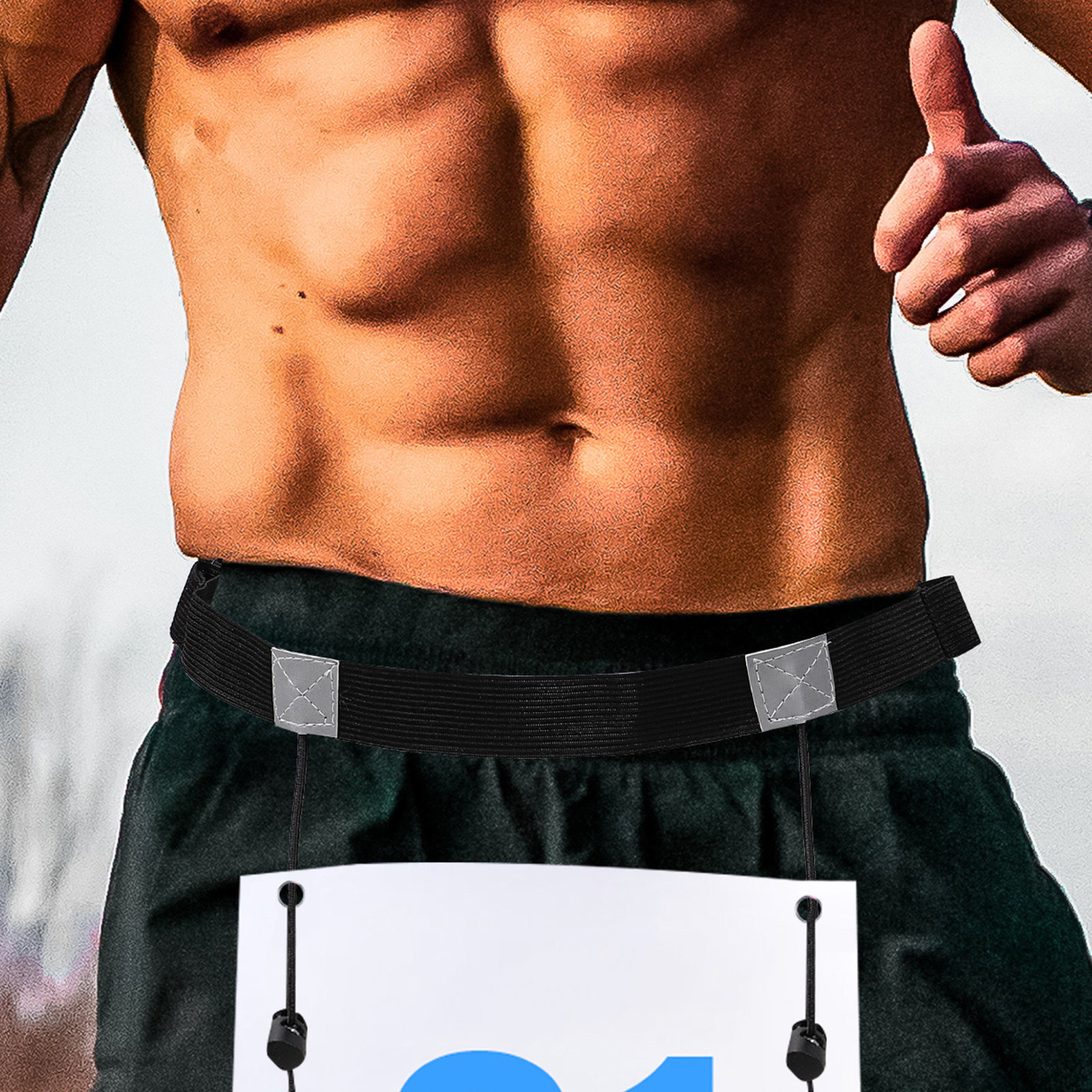 2Pcs Running Number Belt Refle - مراجعة Running Gear Girls وسعره