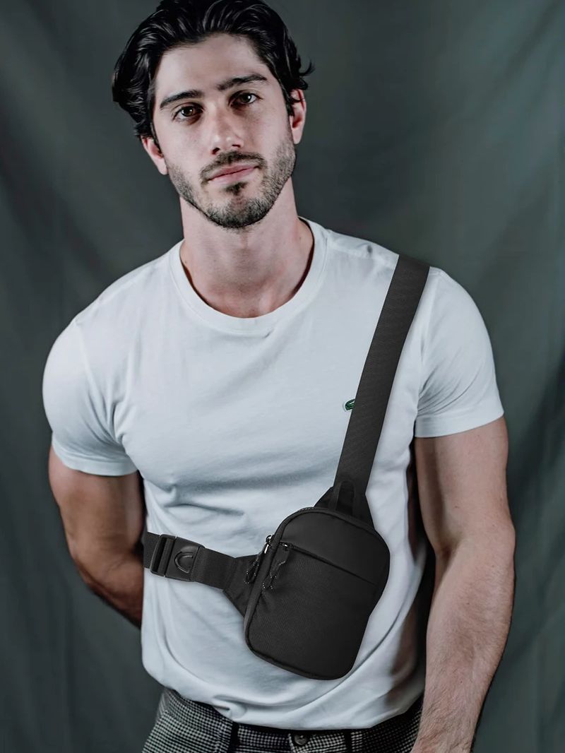 Casual Men Shoulder Chest Bag  - مراجعة Running Belt Waist وسعره