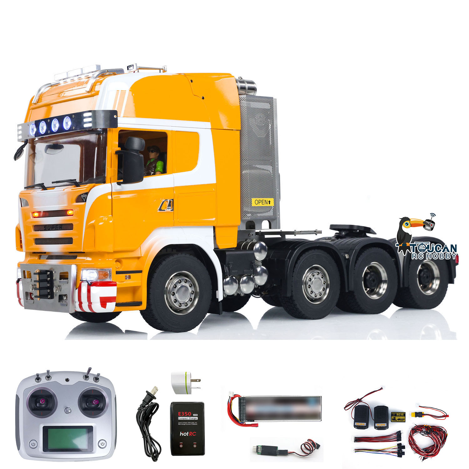 Toy 1/14 8x8 R620 RC Tractor T - مراجعة Running Gear Box وسعره