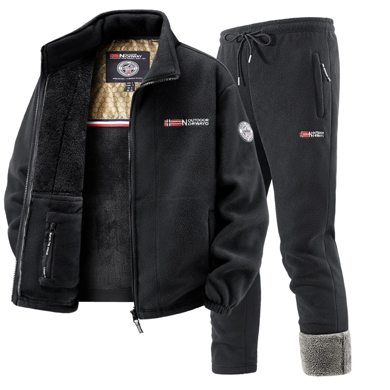 Mens Winter Fleece Tracksuit S - مراجعة Running Gear Winter وسعره