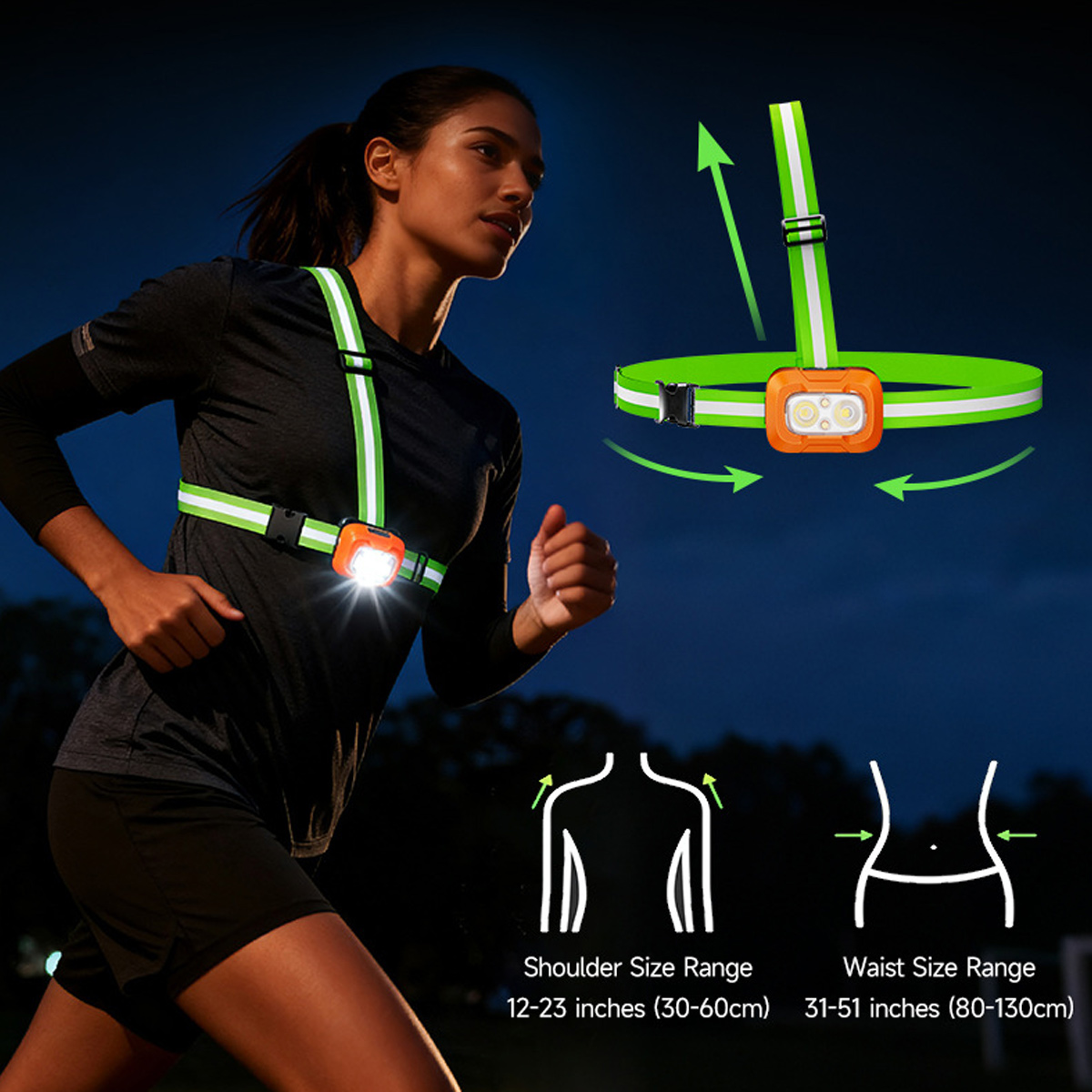Running Light USB Rechargeable - مراجعة Running Gear Reflective وسعره