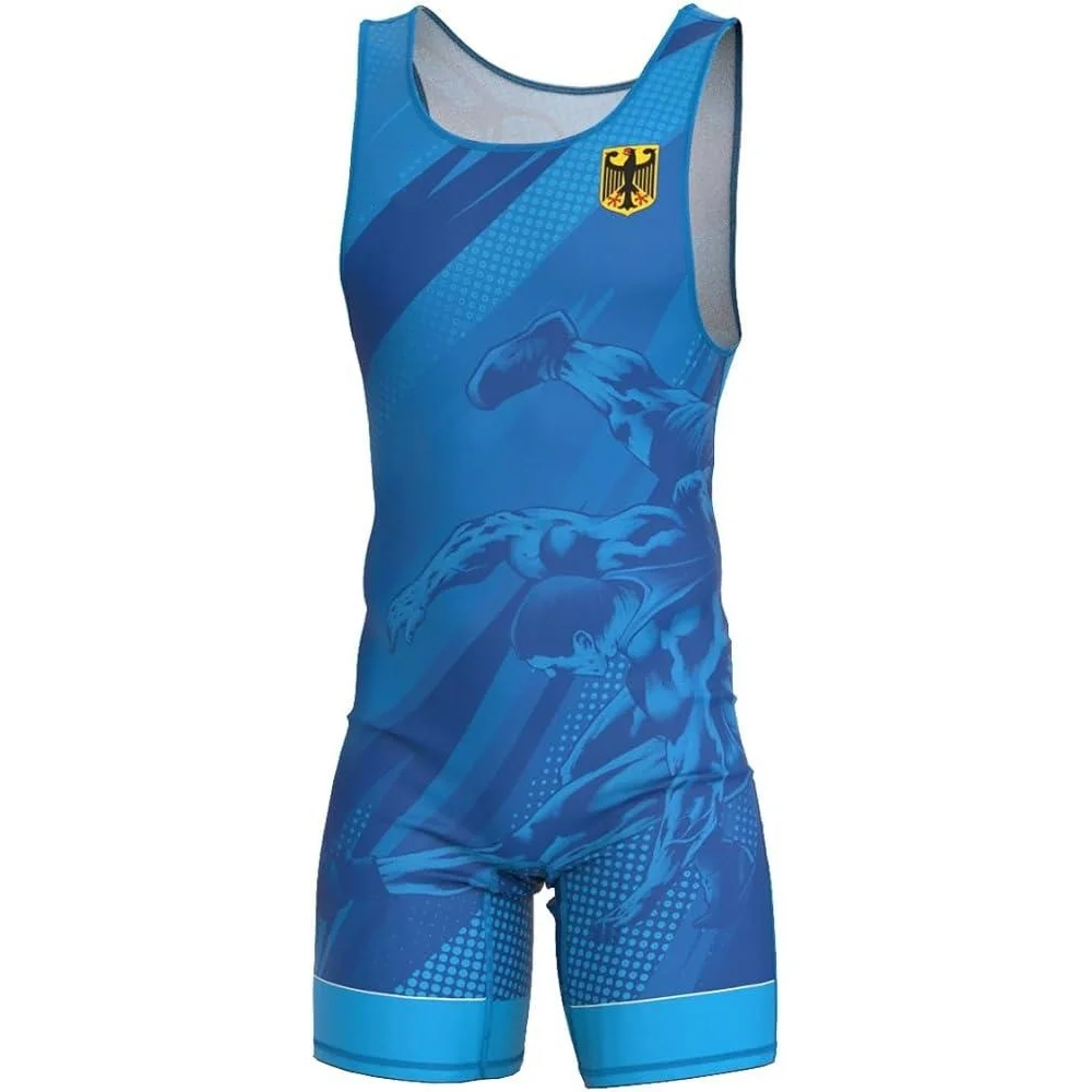Mens Wrestling Singlet Uniform - مراجعة Running Gear Train وسعره
