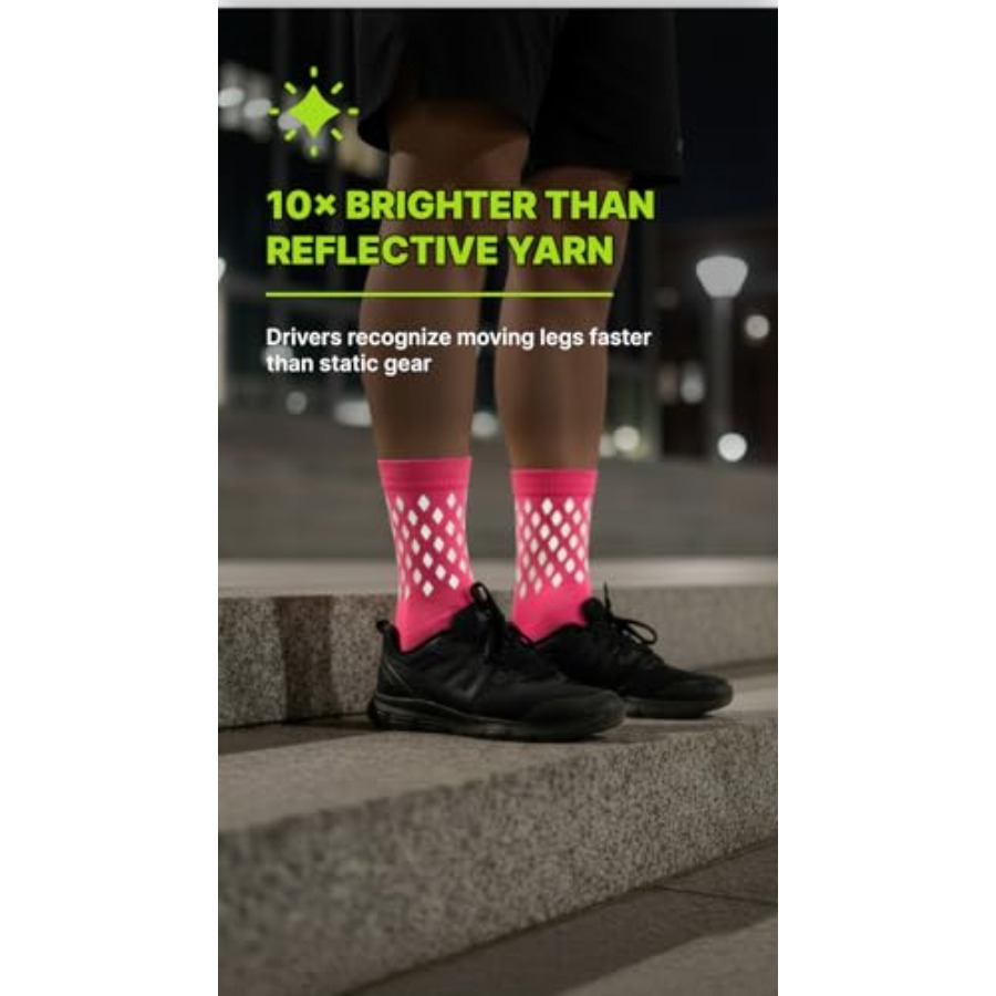 Reflective Socks for cycling a - مراجعة Running Gear Reflective وسعره