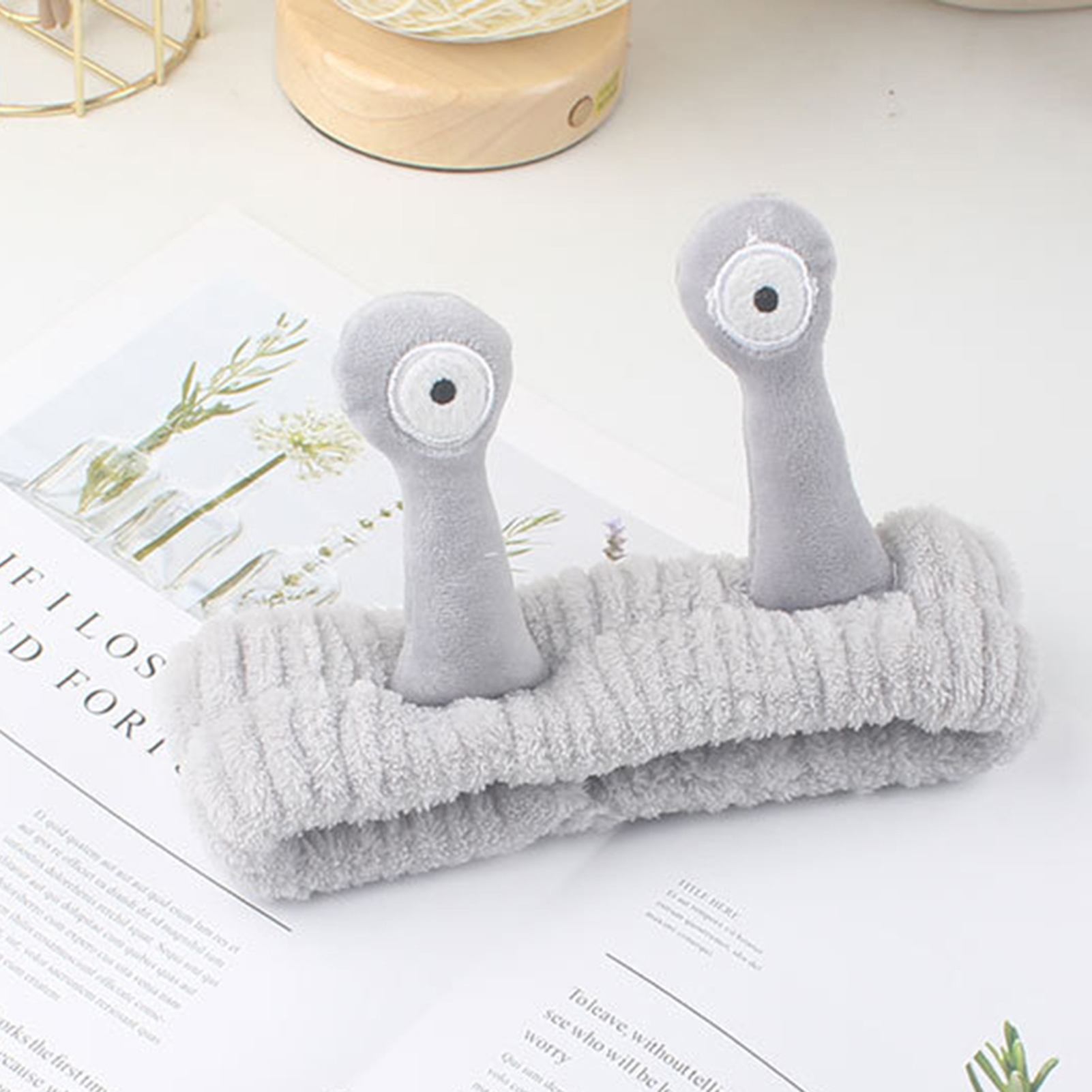Cute Plush Snail Hairband Soft - مراجعة Running Gear Winter وسعره