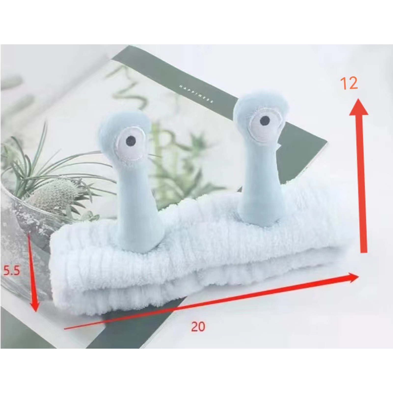 Cute Plush Snail Hairband Soft - مراجعة Running Gear Winter وسعره