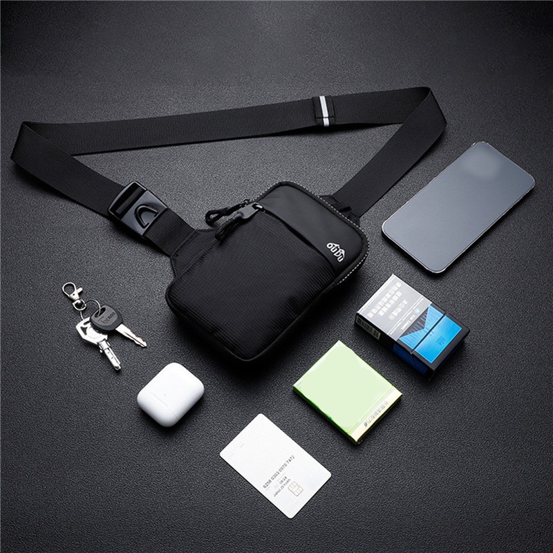 Casual Men Shoulder Chest Bag  - مراجعة Running Belt Waist وسعره