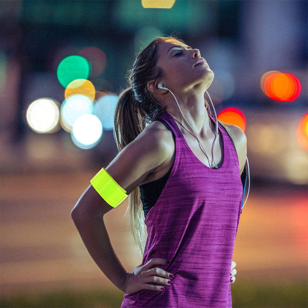 12Pcs Reflective Slap Bracelet - مراجعة Running Gear Reflective وسعره