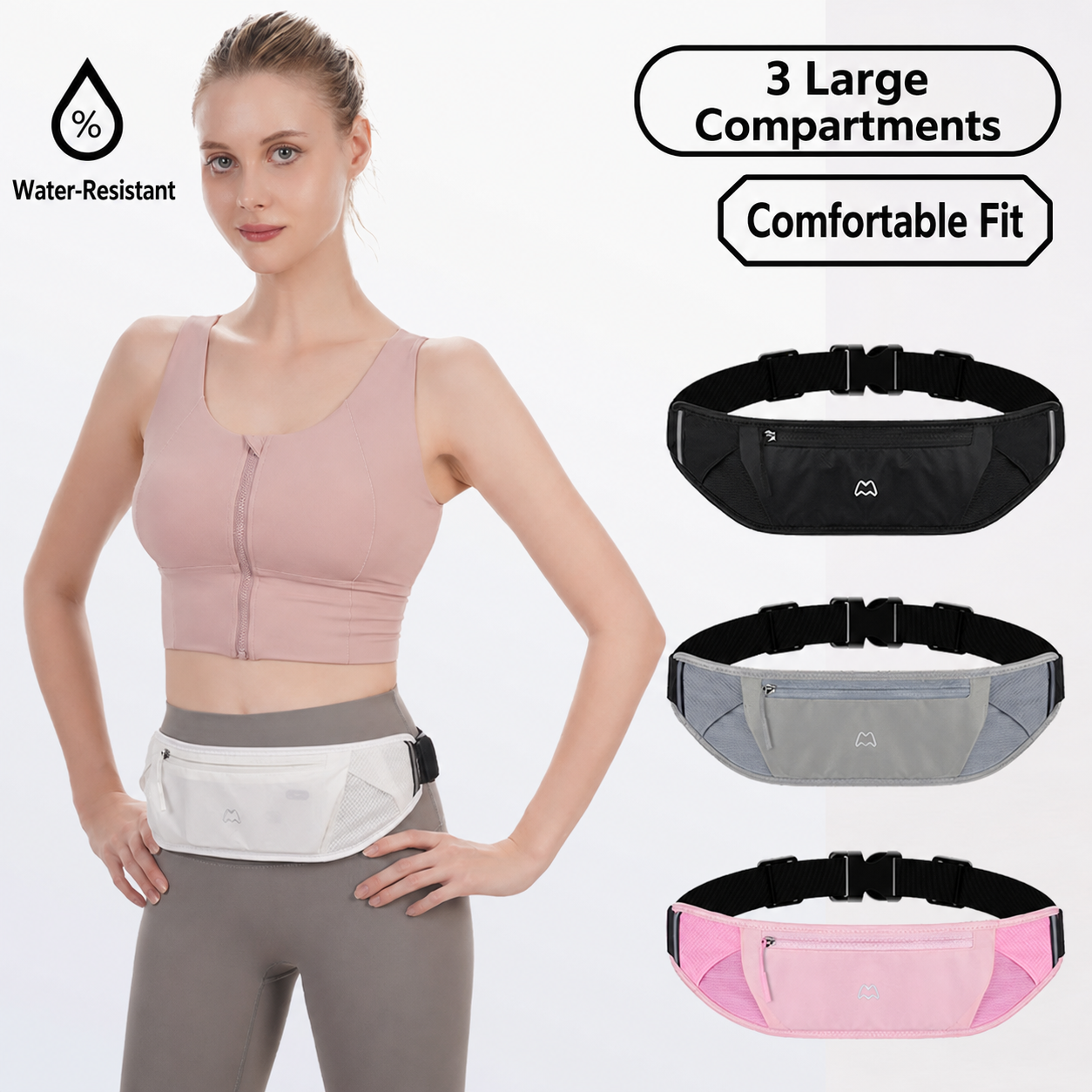 Waterproof Running Waist Pack  - مراجعة Running Belt Waist وسعره