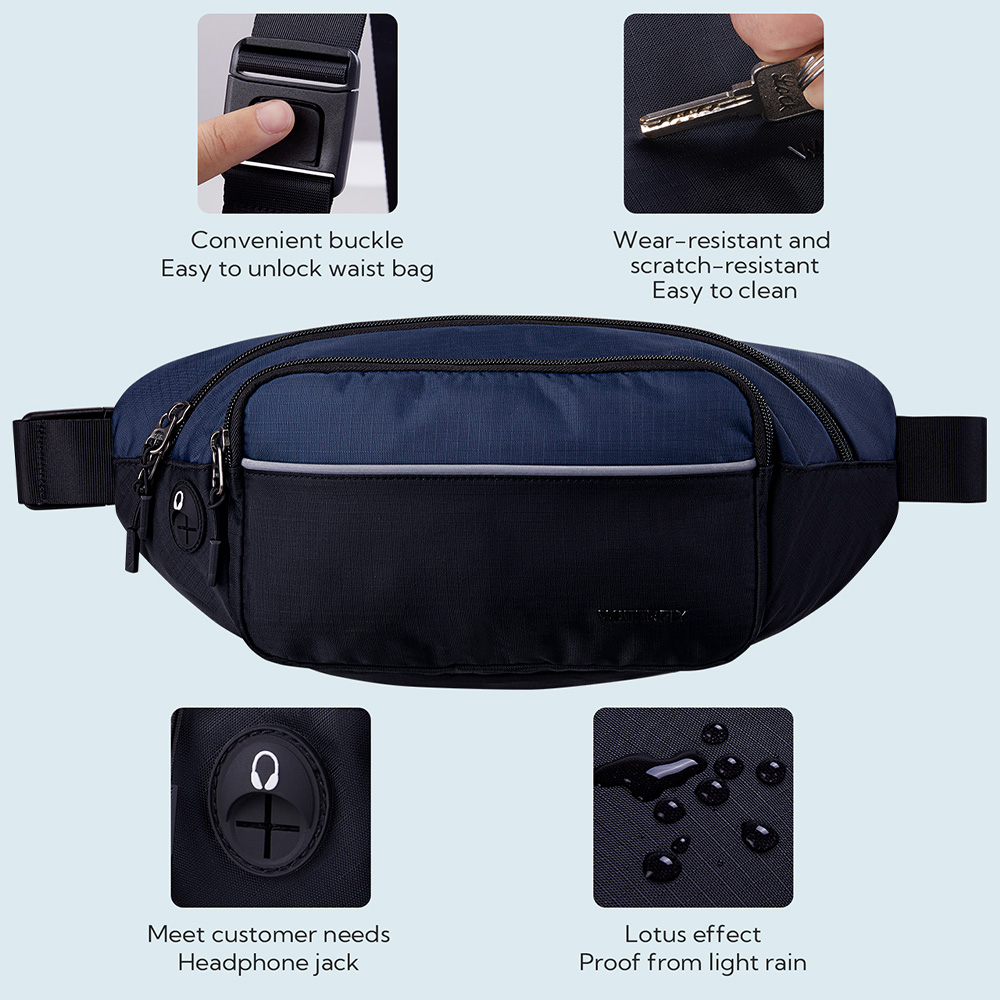 WATERFLY Fanny Pack Waist Bag  - مراجعة Running Belt Waist وسعره