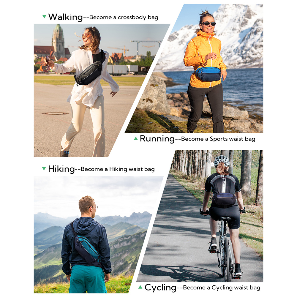 WATERFLY Fanny Pack Waist Bag  - مراجعة Running Belt Waist وسعره