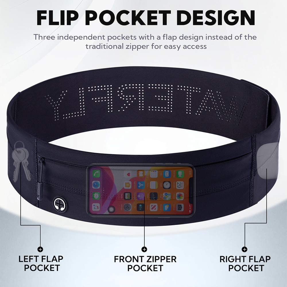 WATERFLY Running Belt Fanny Pa - مراجعة Running Belt Waist وسعره
