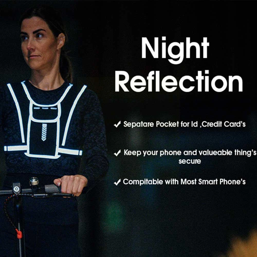Running Vest Phone Holder for  - مراجعة Running Gear Reflective وسعره
