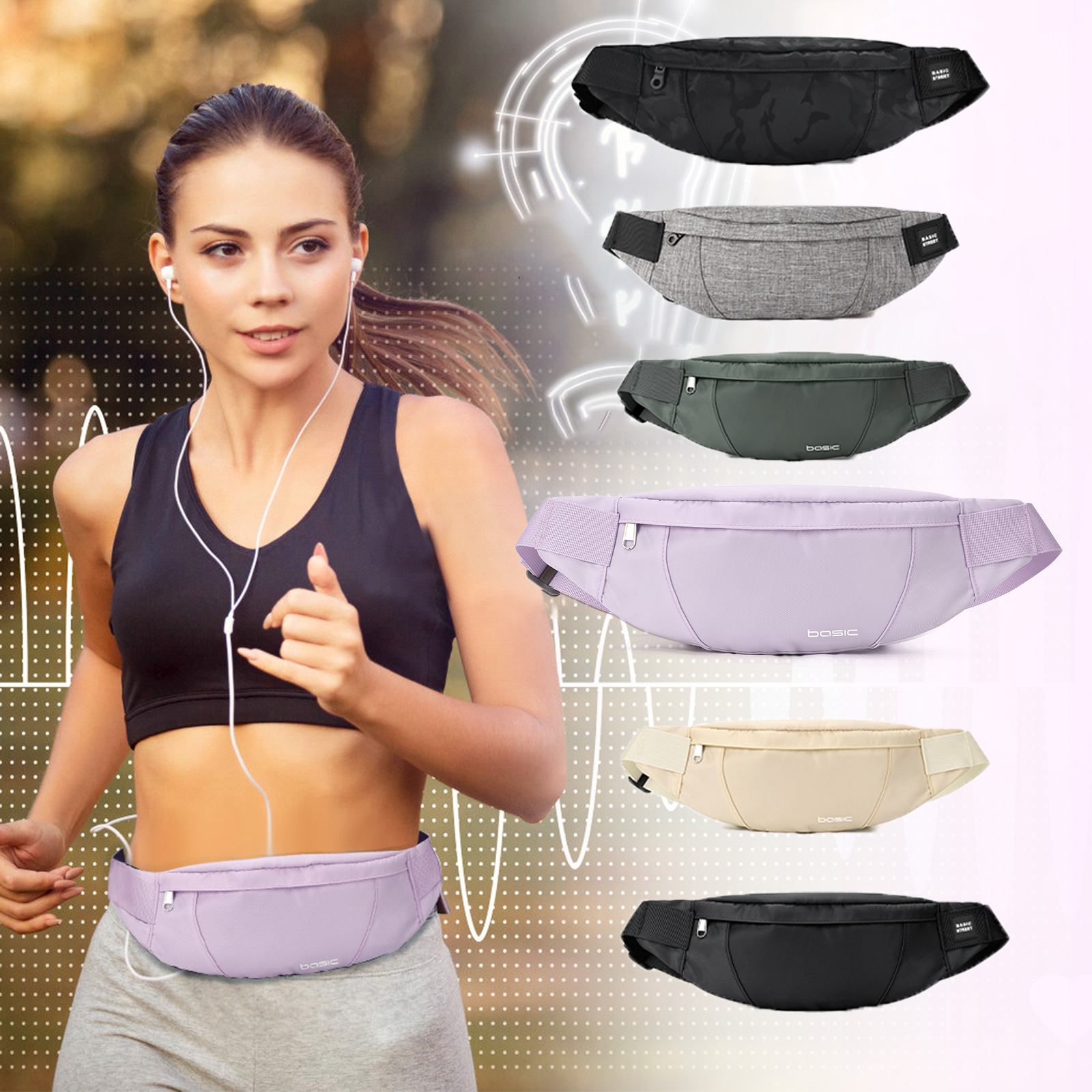 Fashion Running Waist Bag Wate - مراجعة Running Belt Waist وسعره