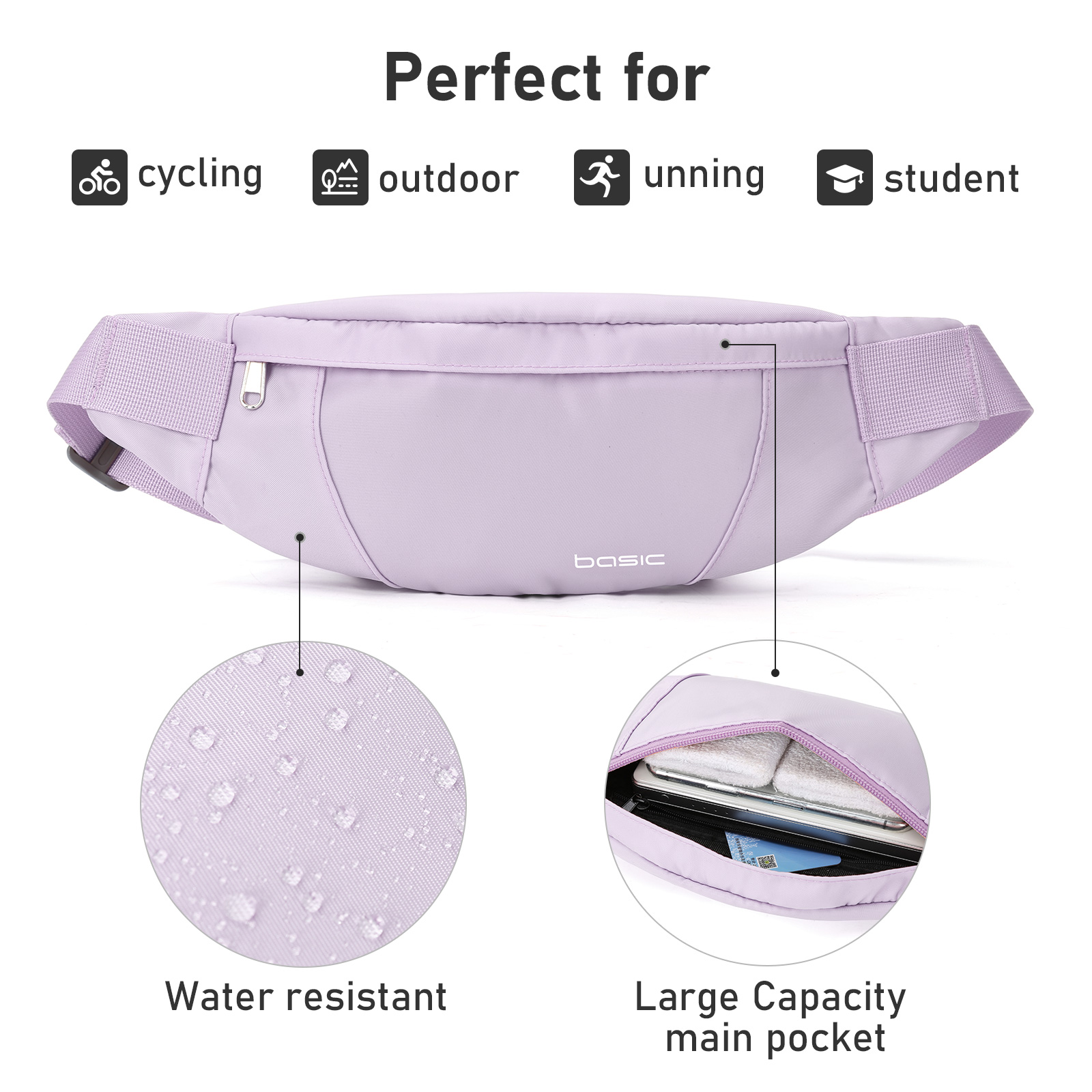 Fashion Running Waist Bag Wate - مراجعة Running Belt Waist وسعره