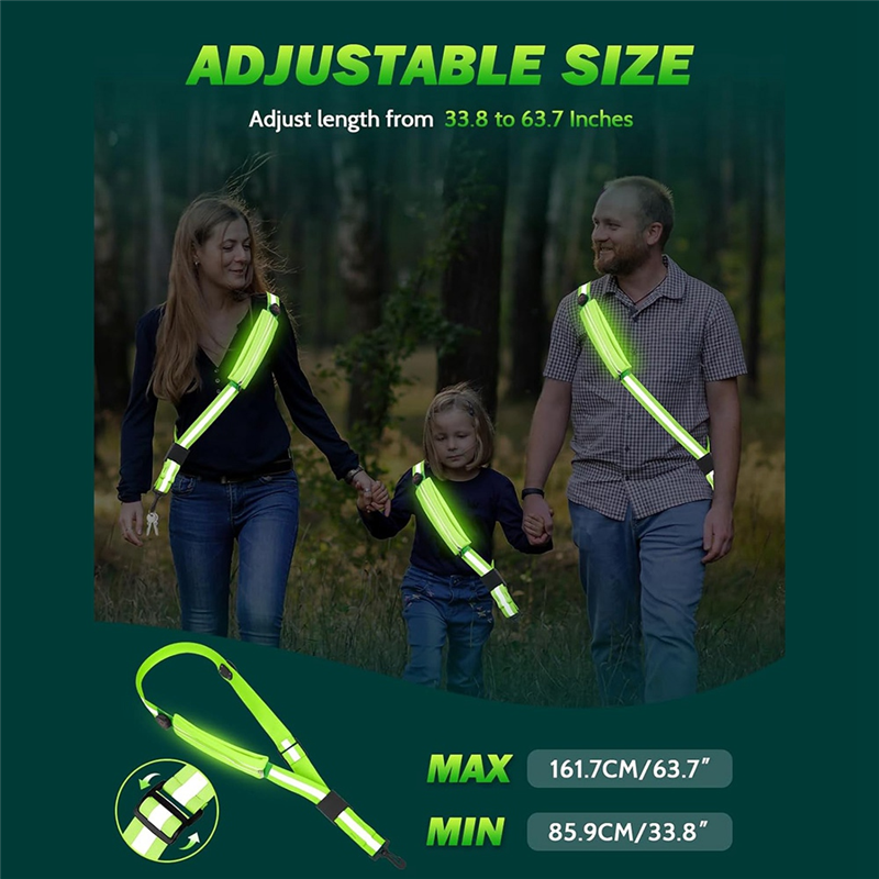 NEW-LED Reflective Belt Sash W - مراجعة Running Gear Reflective وسعره