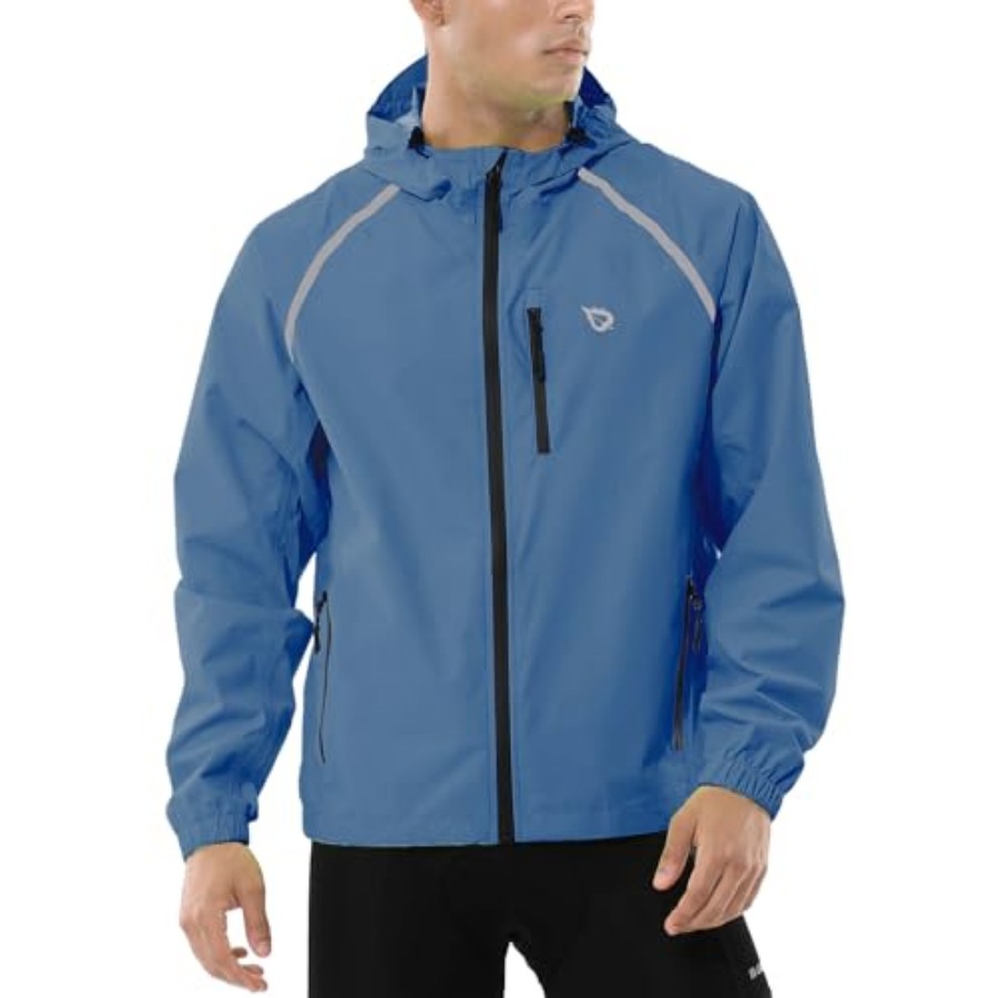Men's Rain Jacket Waterproof W - مراجعة Running Gear Reflective وسعره